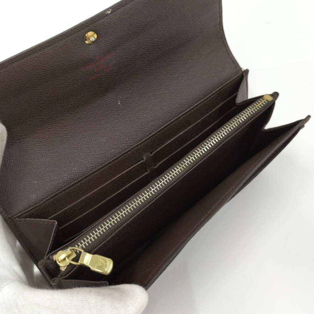 Louis Vuitton Portefeuille Sarah Bifold Wallet Damier Ebene — view 7