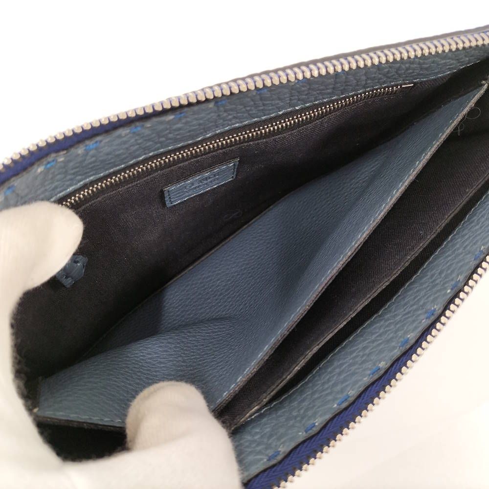 Fendi Selleria Clutch Blue — view 8