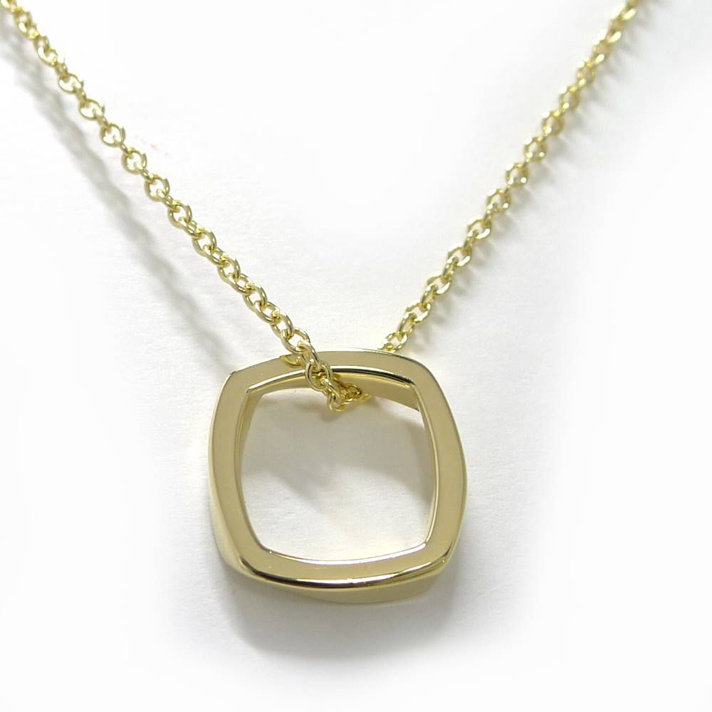 Tiffany & Co Necklace Square Top 18k Yellow Gold — view 2