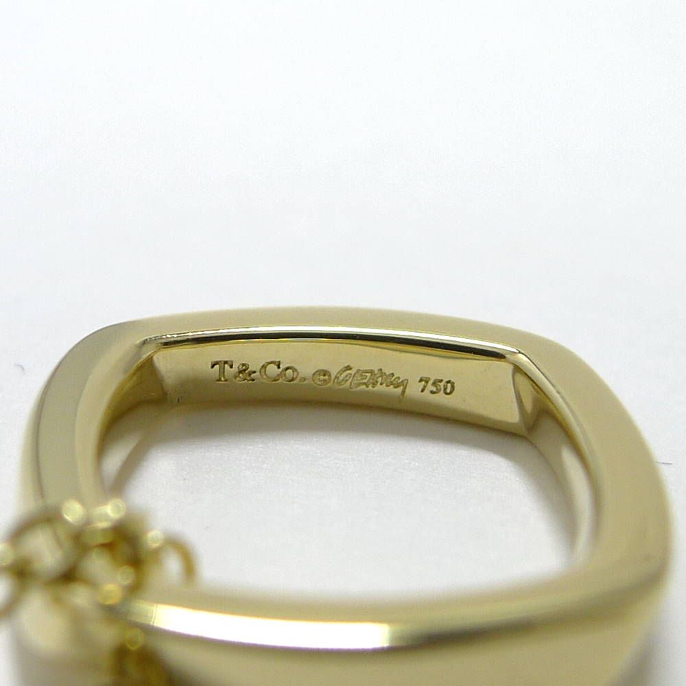 Tiffany & Co Necklace Square Top 18k Yellow Gold — view 6