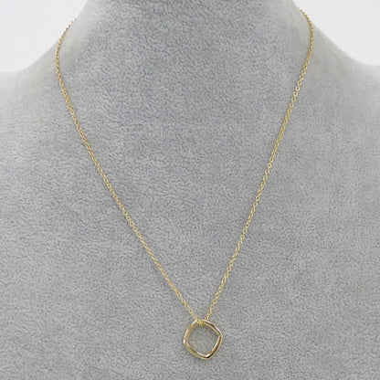Tiffany & Co Necklace Square Top 18k Yellow Gold — view 7