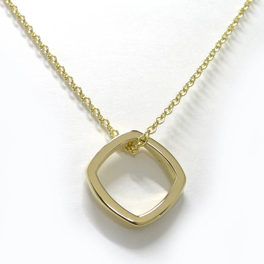 Tiffany & Co Necklace Square Top 18k Yellow Gold
