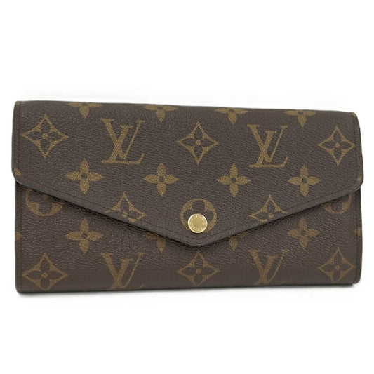 Louis Vuitton Bifold Wallet Portefeuille Sarah Monogram Coquelicot