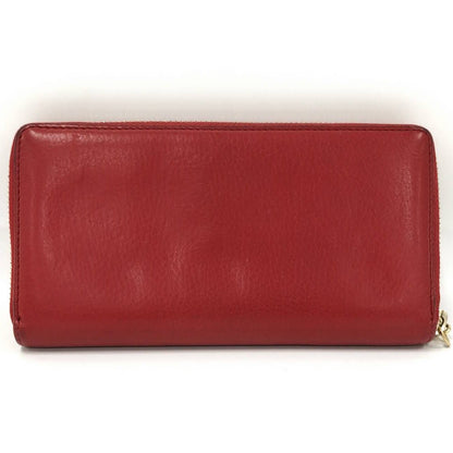 Gucci Zip Around Wallet Interlocking Soho Leather Red — view 3