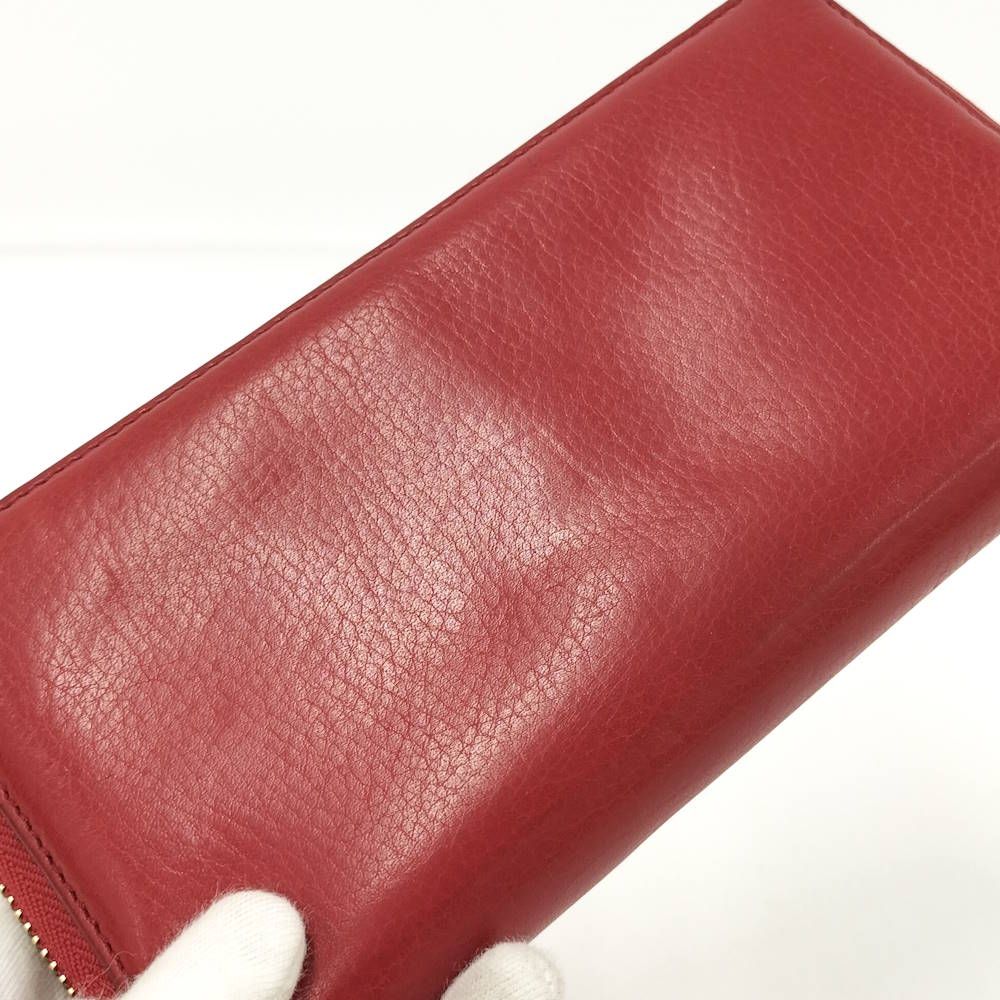 Gucci Zip Around Wallet Interlocking Soho Leather Red — view 6