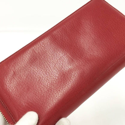 Gucci Zip Around Wallet Interlocking Soho Leather Red — view 6