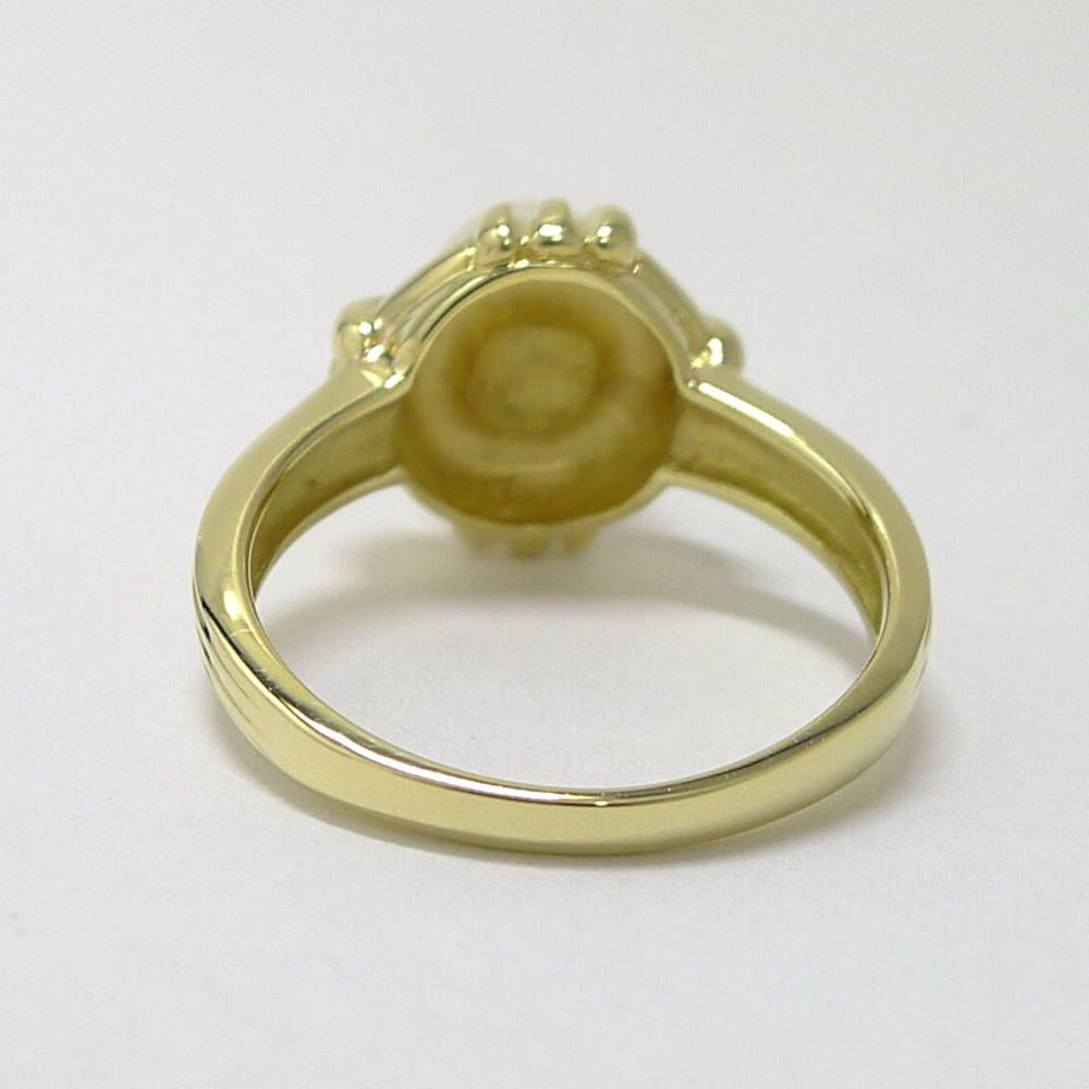 Tiffany & Co Ring Signature 18k Yellow Gold Pearl — view 3