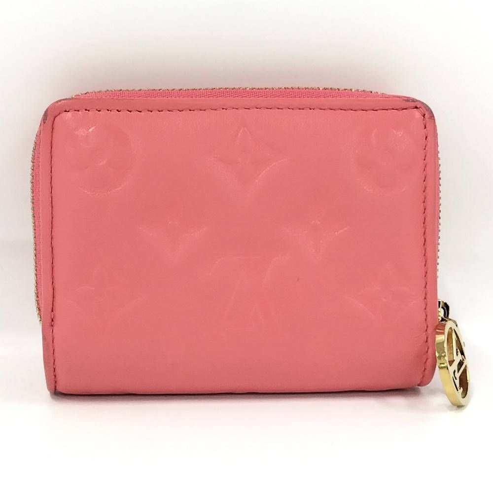 Louis Vuitton Bifold Wallet Portefeuille Monogram Embossed Lambskin Pink Sky — view 3