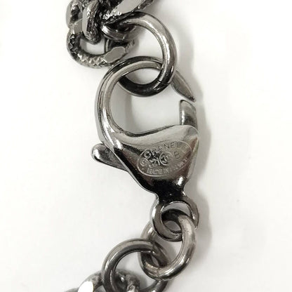 Chanel Necklace CC Logo Costume Pearl Line Stone Silver Metal Plated — view 8