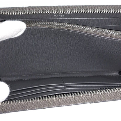Saint Laurent Zip Around Wallet Leather Gray — view 9