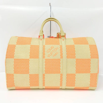 Louis Vuitton Keepall Bandouliere 50 Boston Bag Collection Damier Giant Raffia — view 2