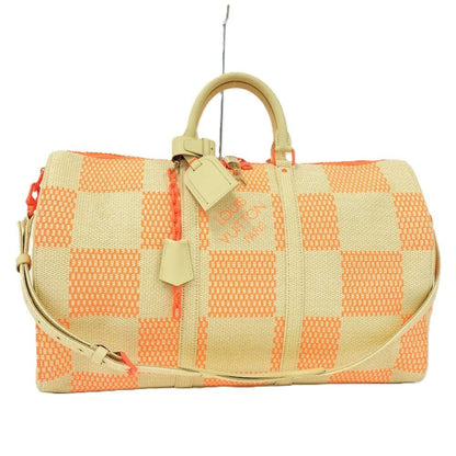 Louis Vuitton Keepall Bandouliere 50 Boston Bag Collection Damier Giant Raffia