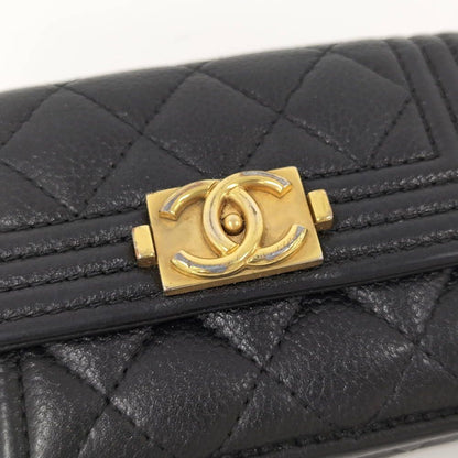 Chanel Wallet Leather Black — view 6