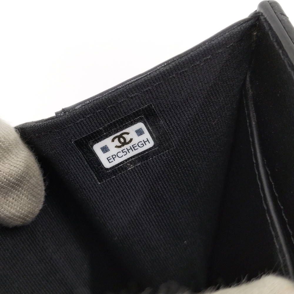 Chanel Wallet Leather Black — view 9