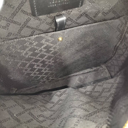 Versace Backpack Multicolor Logo Leather Black — view 9