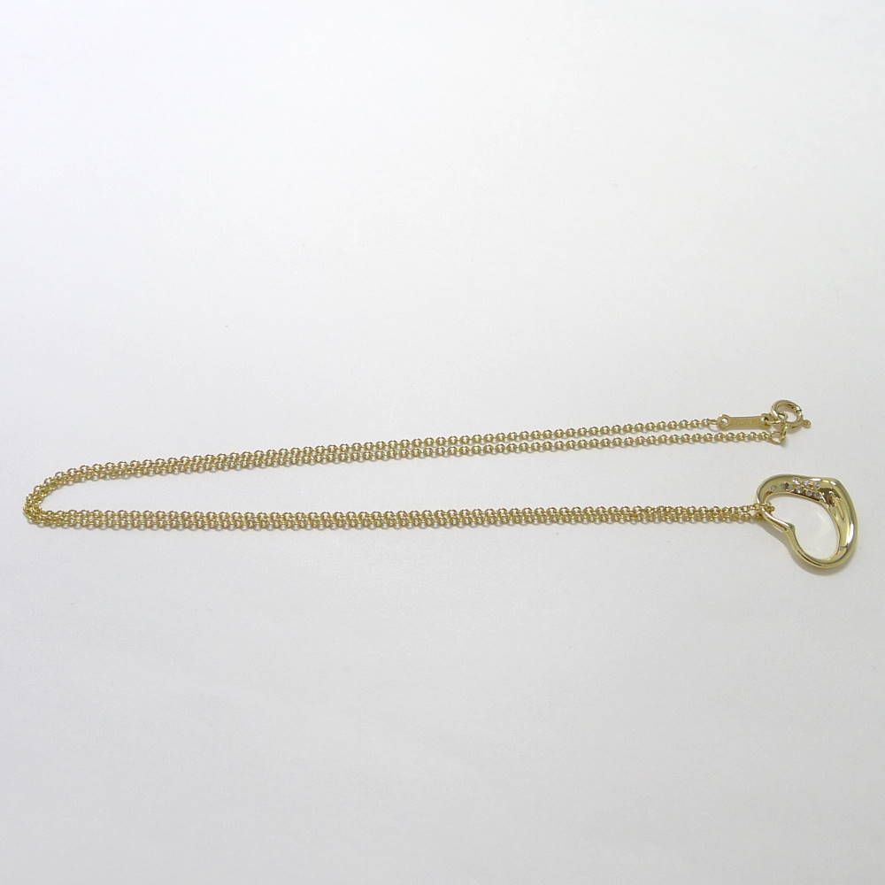 Tiffany & Co Necklace Open Heart 18k Yellow Gold — view 3