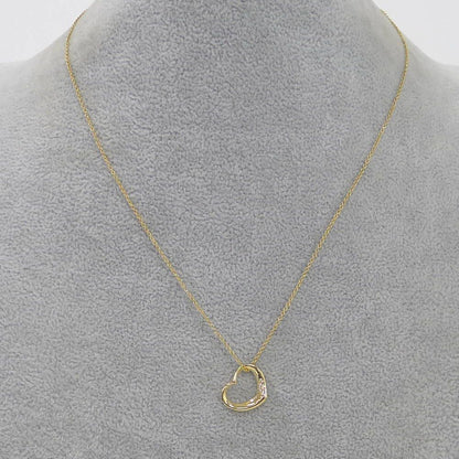 Tiffany & Co Necklace Open Heart 18k Yellow Gold — view 7