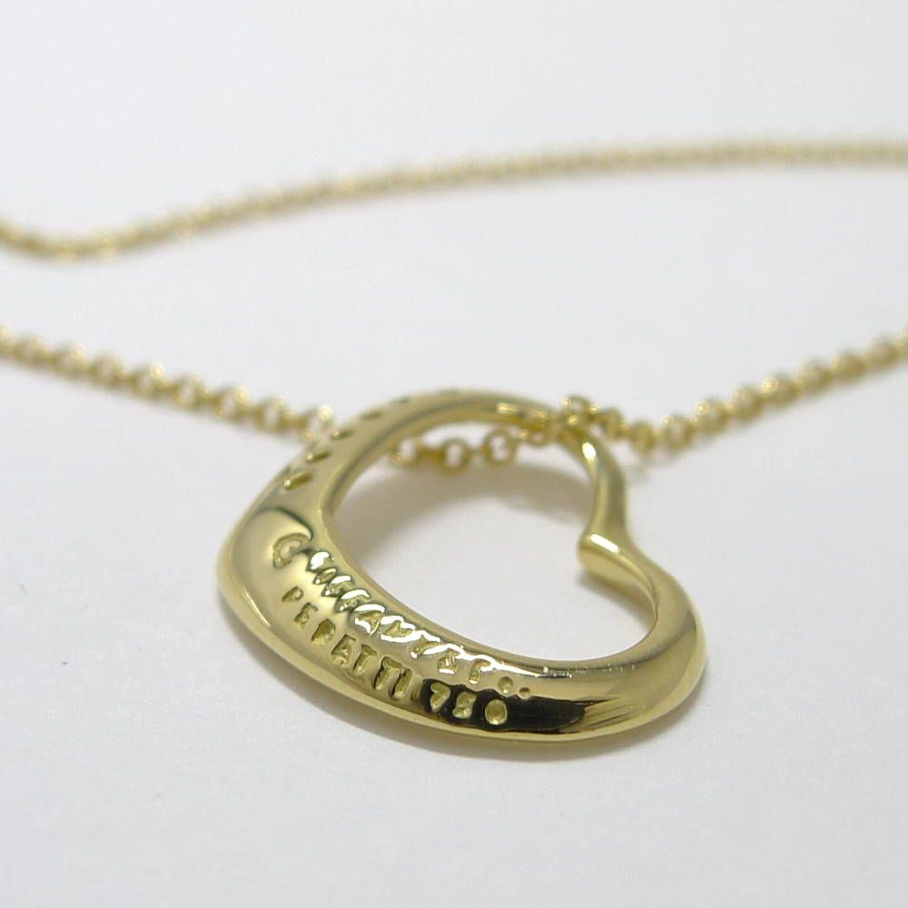 Tiffany & Co Necklace Open Heart 18k Yellow Gold — view 5