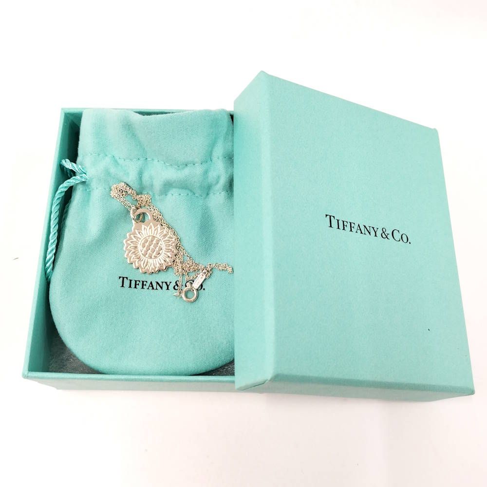 Tiffany & Co Necklace Sunflower GO 925 Sterling Silver — view 7