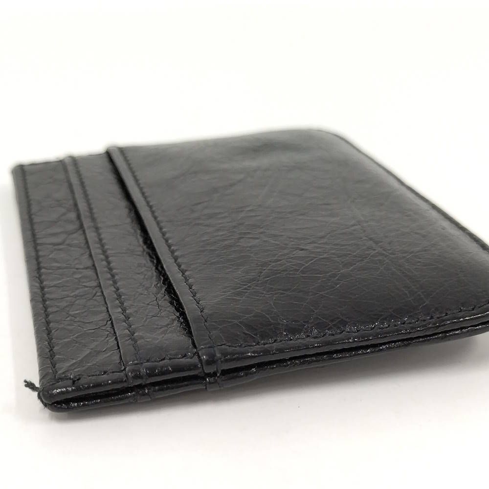 Balenciaga Monaco Pass Case Leather Black Shoulder Bag — view 4