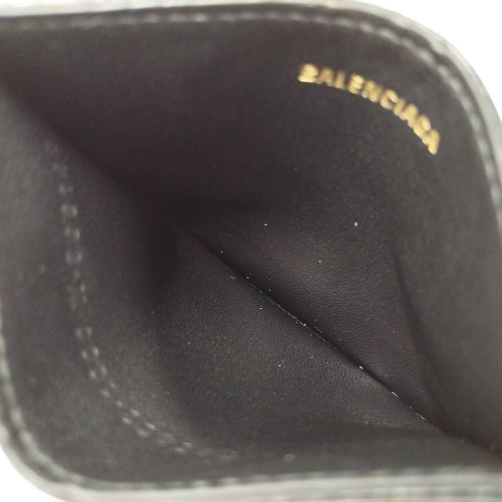 Balenciaga Monaco Pass Case Leather Black Shoulder Bag — view 8