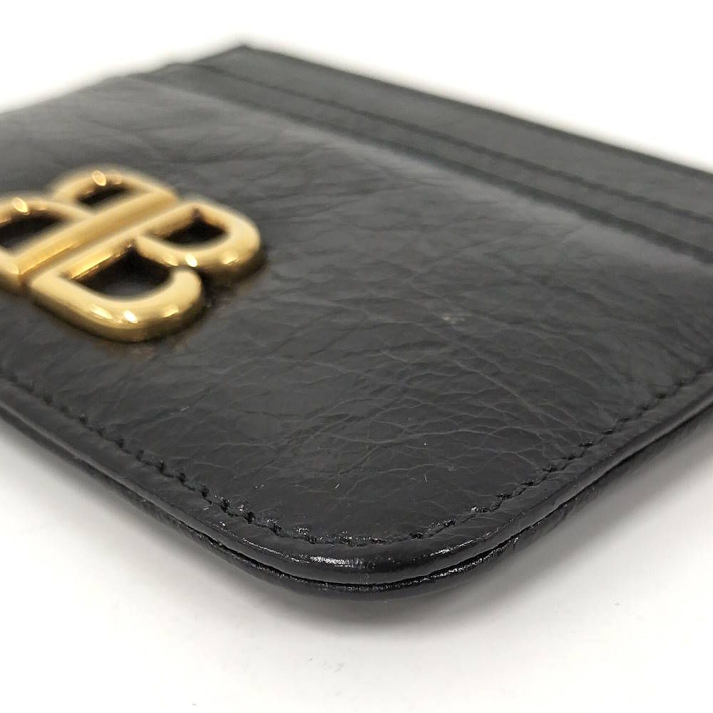 Balenciaga Monaco Pass Case Leather Black Shoulder Bag — view 3