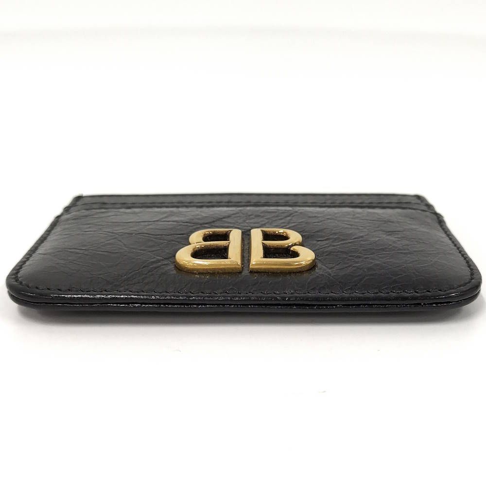 Balenciaga Monaco Pass Case Leather Black Shoulder Bag — view 6