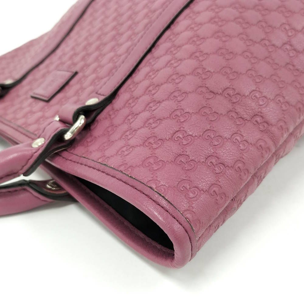 Gucci Tote Micro Guccissima Leather Purple — view 5