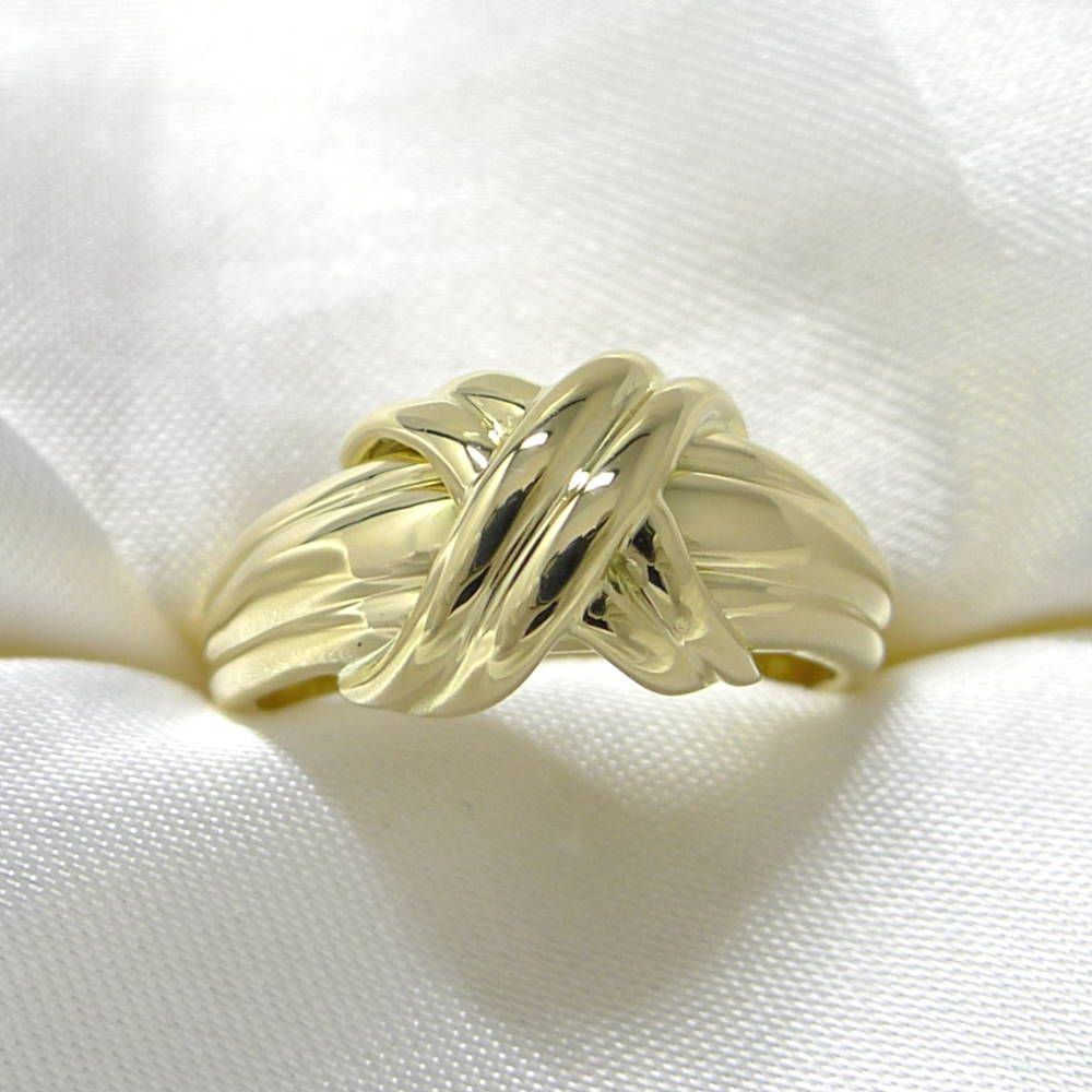 Tiffany & Co Ring Signature Cross 18k Yellow Gold