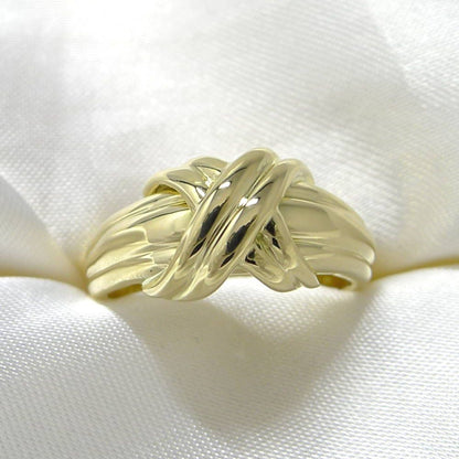 Tiffany & Co Ring Signature Cross 18k Yellow Gold