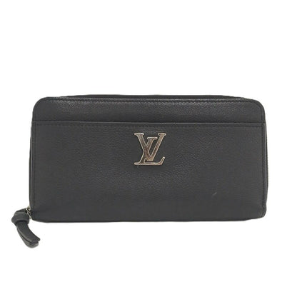 Louis Vuitton Zippy Lockme Wallet Calf Leather Noir