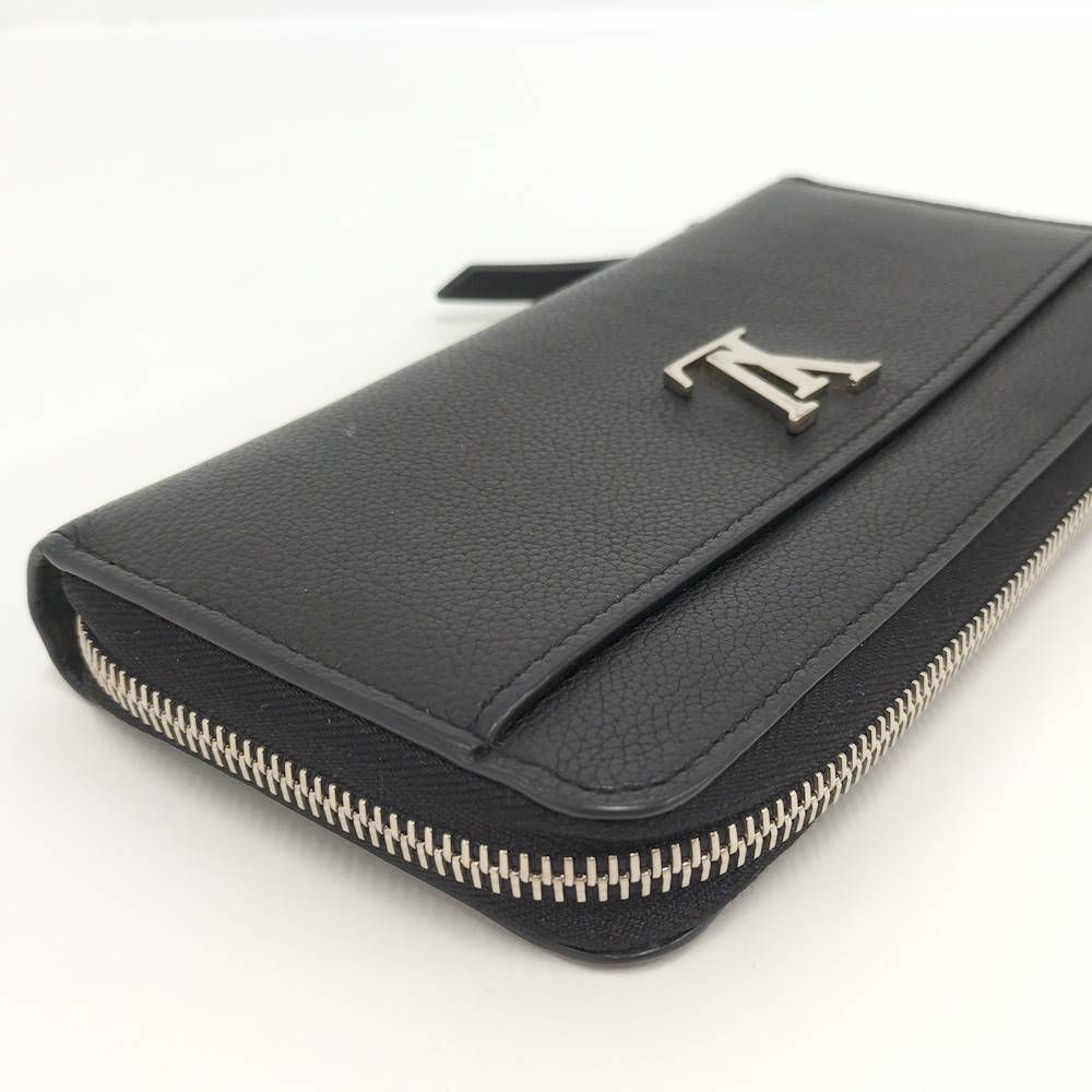 Louis Vuitton Zippy Lockme Wallet Calf Leather Noir — view 6