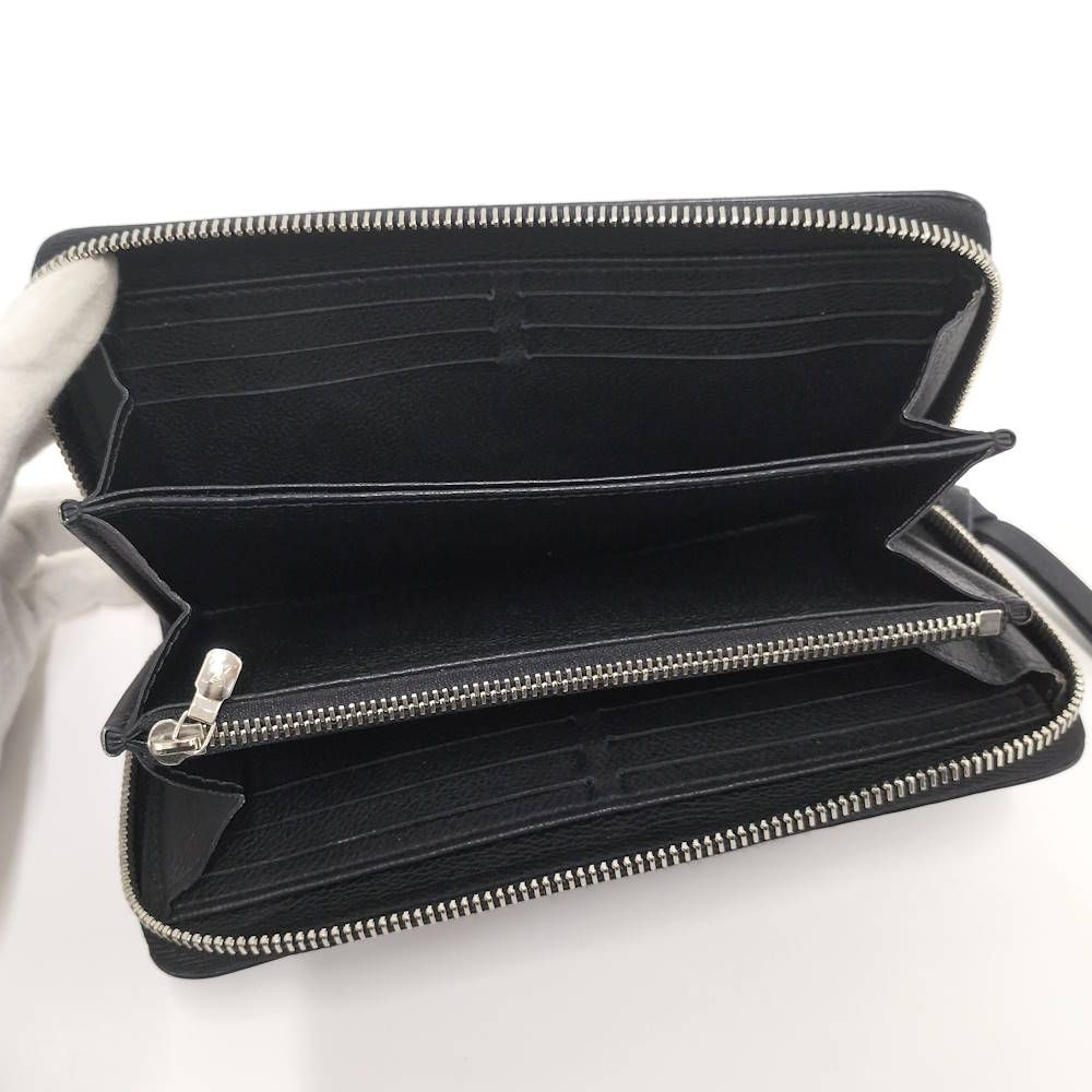 Louis Vuitton Zippy Lockme Wallet Calf Leather Noir — view 2