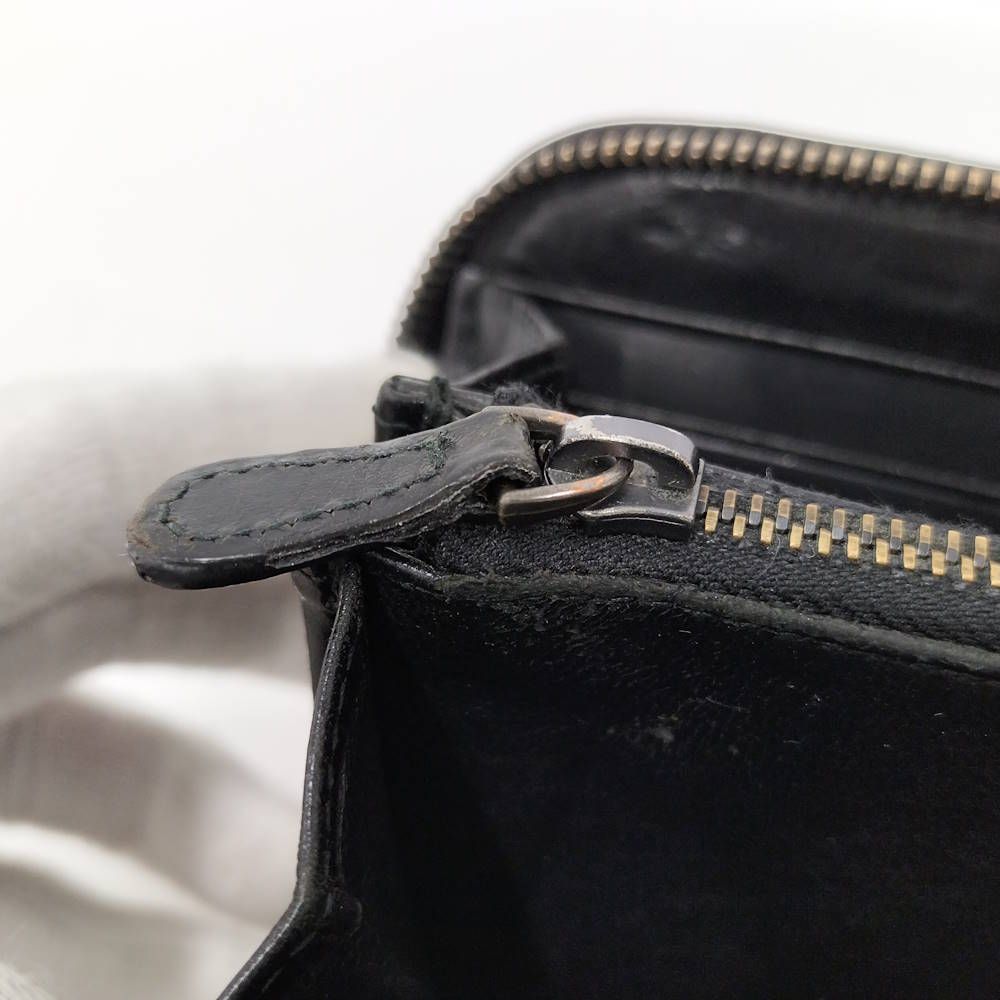 Bottega Veneta Zip Around Wallet Intrecciato Leather Black — view 7