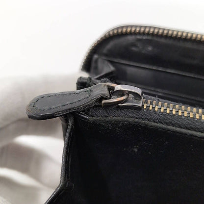 Bottega Veneta Zip Around Wallet Intrecciato Leather Black — view 7