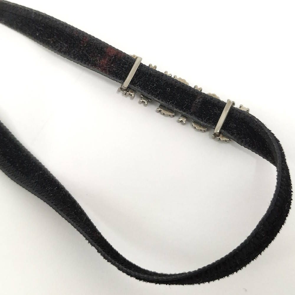 Dior Line Stone Velvet Choker Necklace — view 4