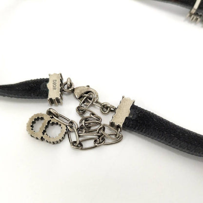 Dior Line Stone Velvet Choker Necklace — view 7