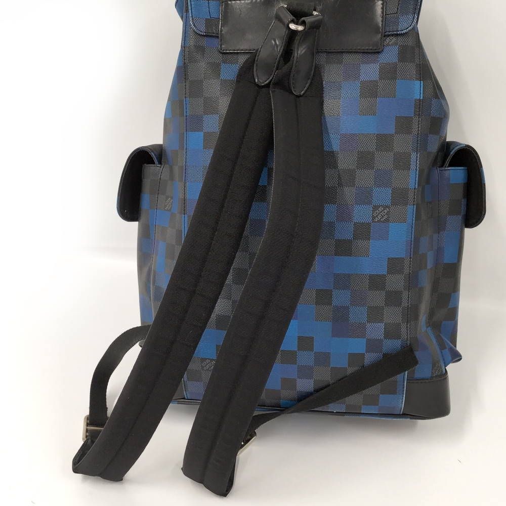 Louis Vuitton Christopher PM Damier Graphite Pixel Backpack — view 4