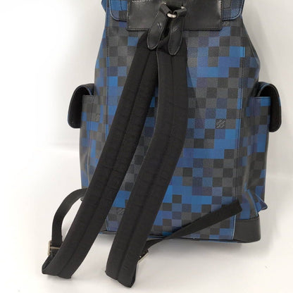Louis Vuitton Christopher PM Damier Graphite Pixel Backpack — view 4