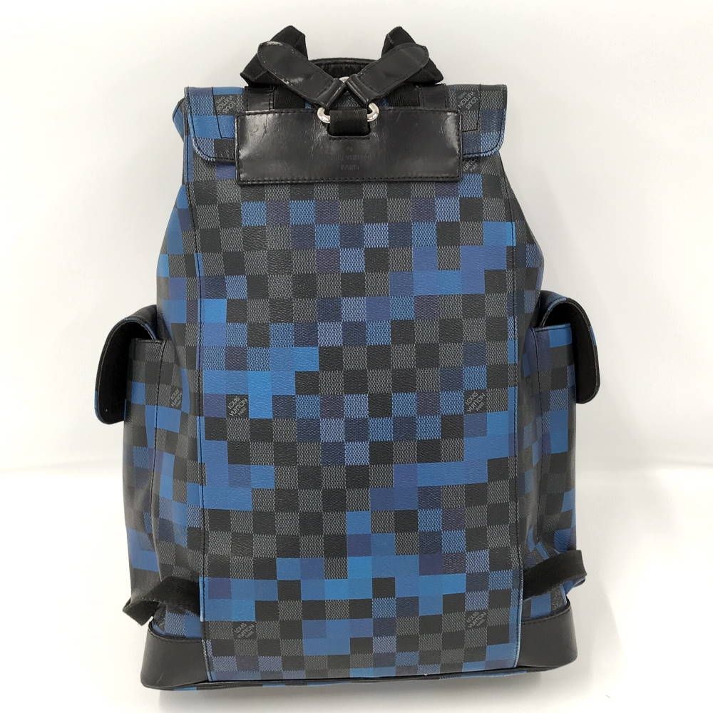 Louis Vuitton Christopher PM Damier Graphite Pixel Backpack — view 2