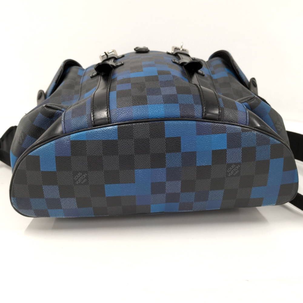 Louis Vuitton Christopher PM Damier Graphite Pixel Backpack — view 5