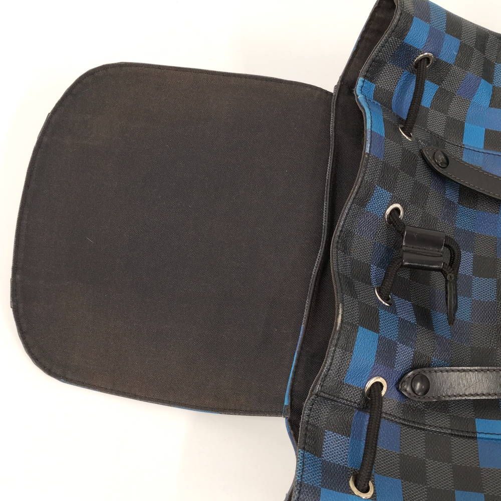 Louis Vuitton Christopher PM Damier Graphite Pixel Backpack — view 7