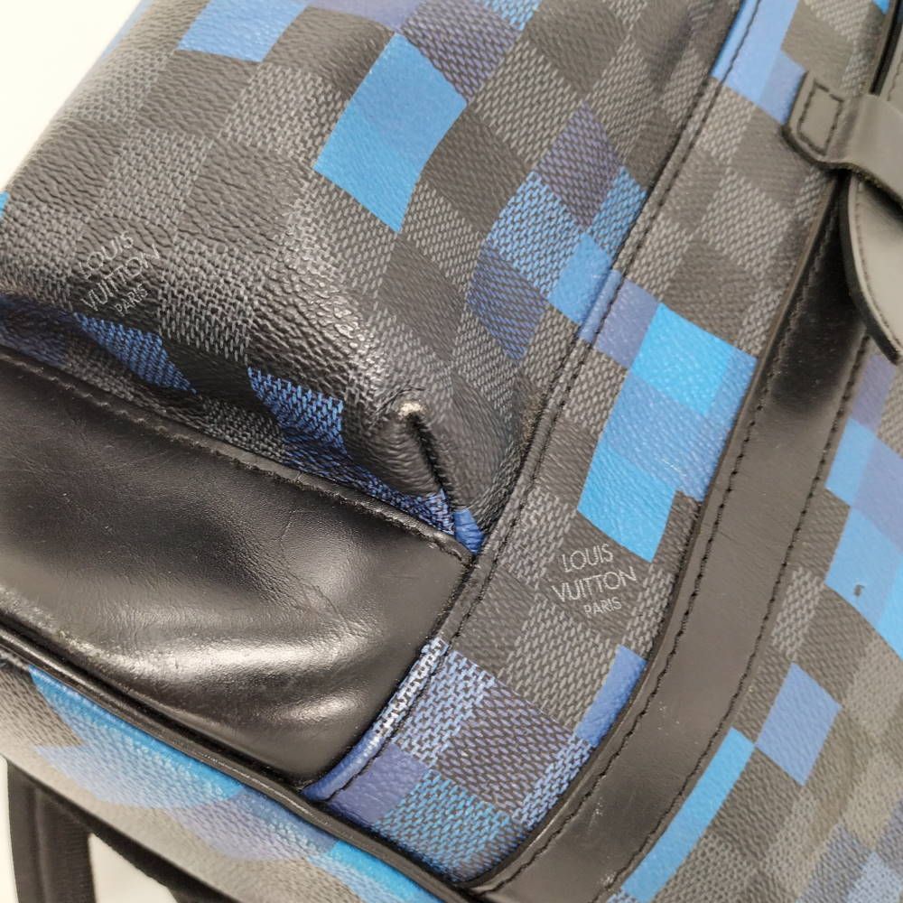 Louis Vuitton Christopher PM Damier Graphite Pixel Backpack — view 6