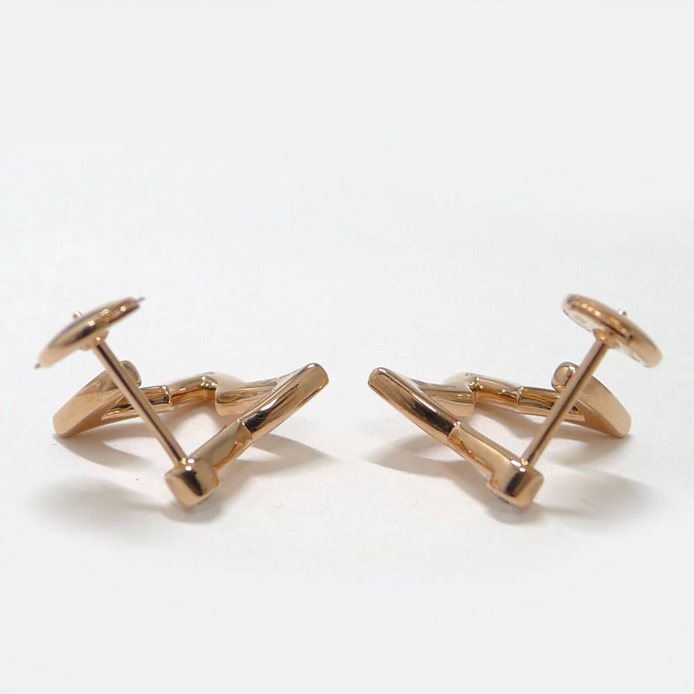 Louis Vuitton Earrings Hoop Ombre Blossom 18k Pink Gold Diamond — view 2