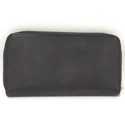 Chanel Zip Around Wallet CC Logo Leather Black — view 3
