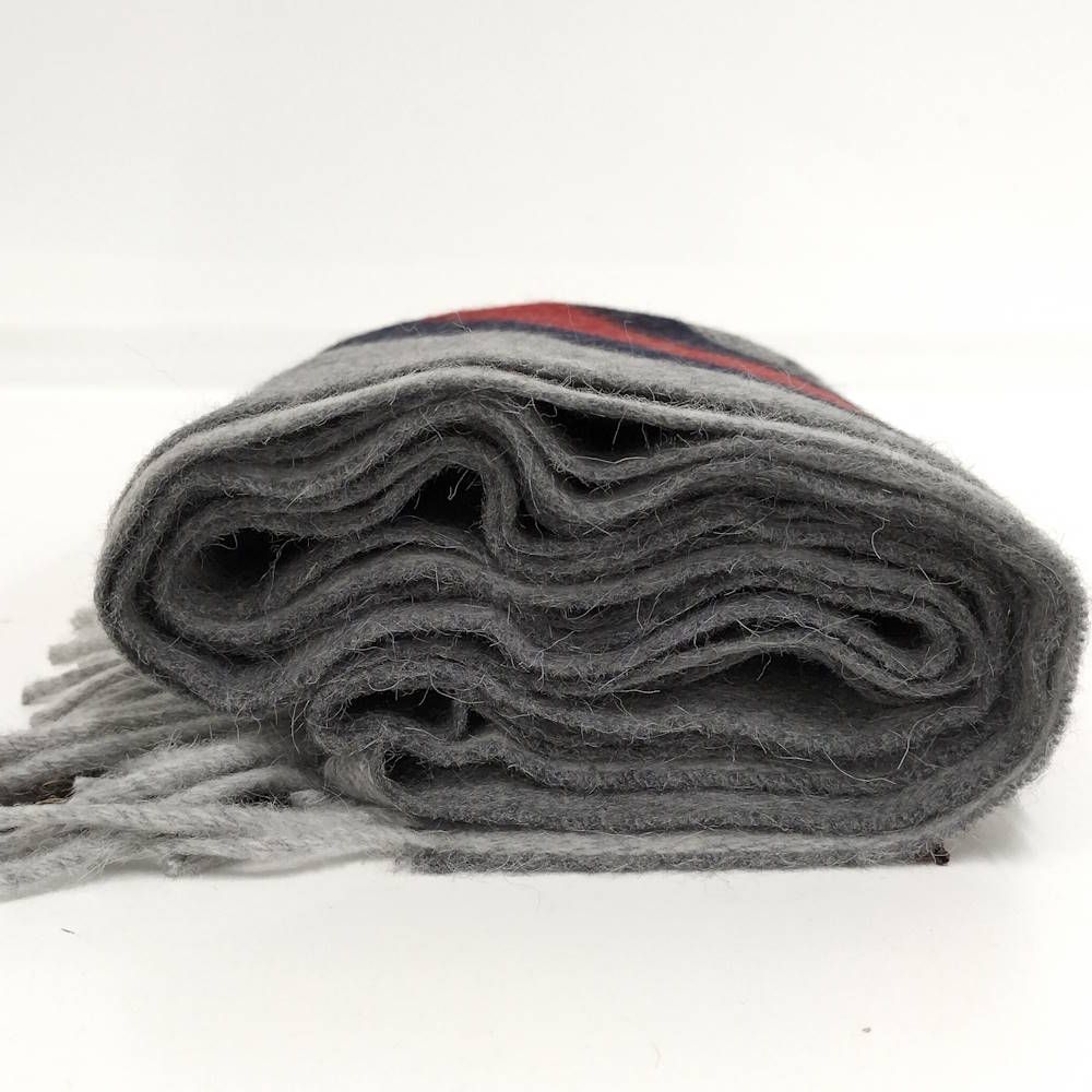Gucci Scarf GG Pattern Wool Alpaca Gray — view 4