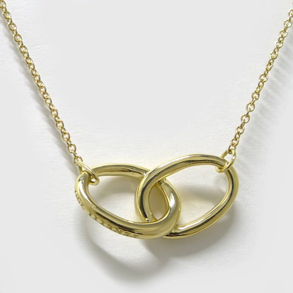 Tiffany & Co Necklace Double Ring 18k Yellow Gold — view 2
