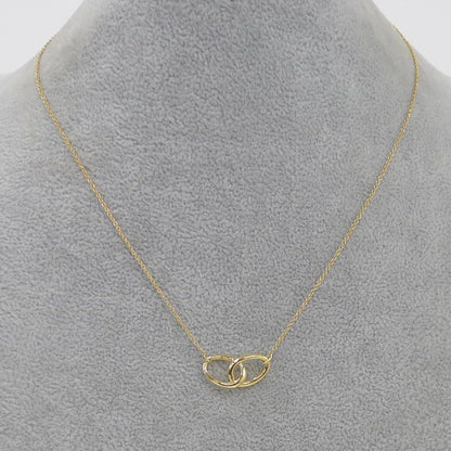 Tiffany & Co Necklace Double Ring 18k Yellow Gold — view 7