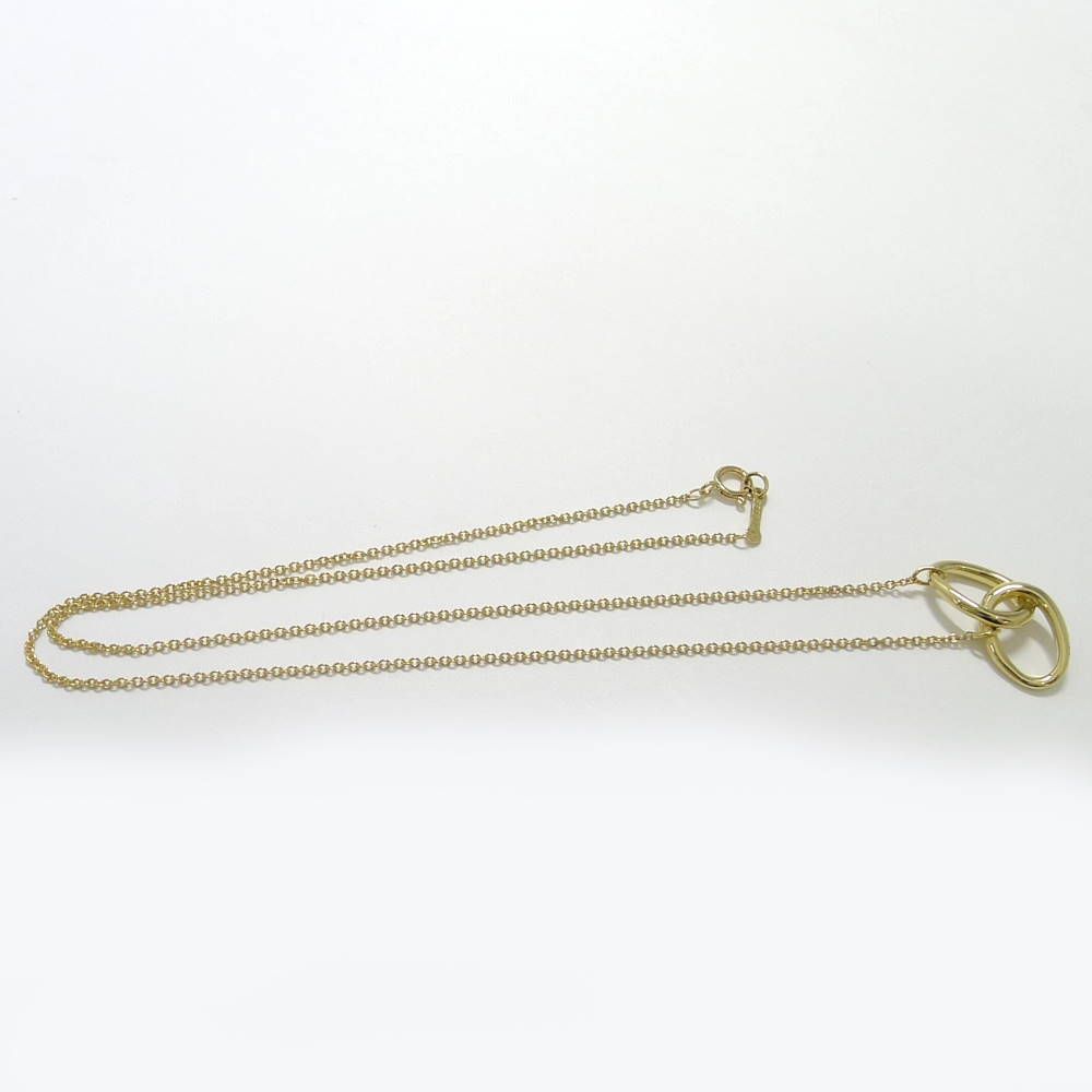 Tiffany & Co Necklace Double Ring 18k Yellow Gold — view 3