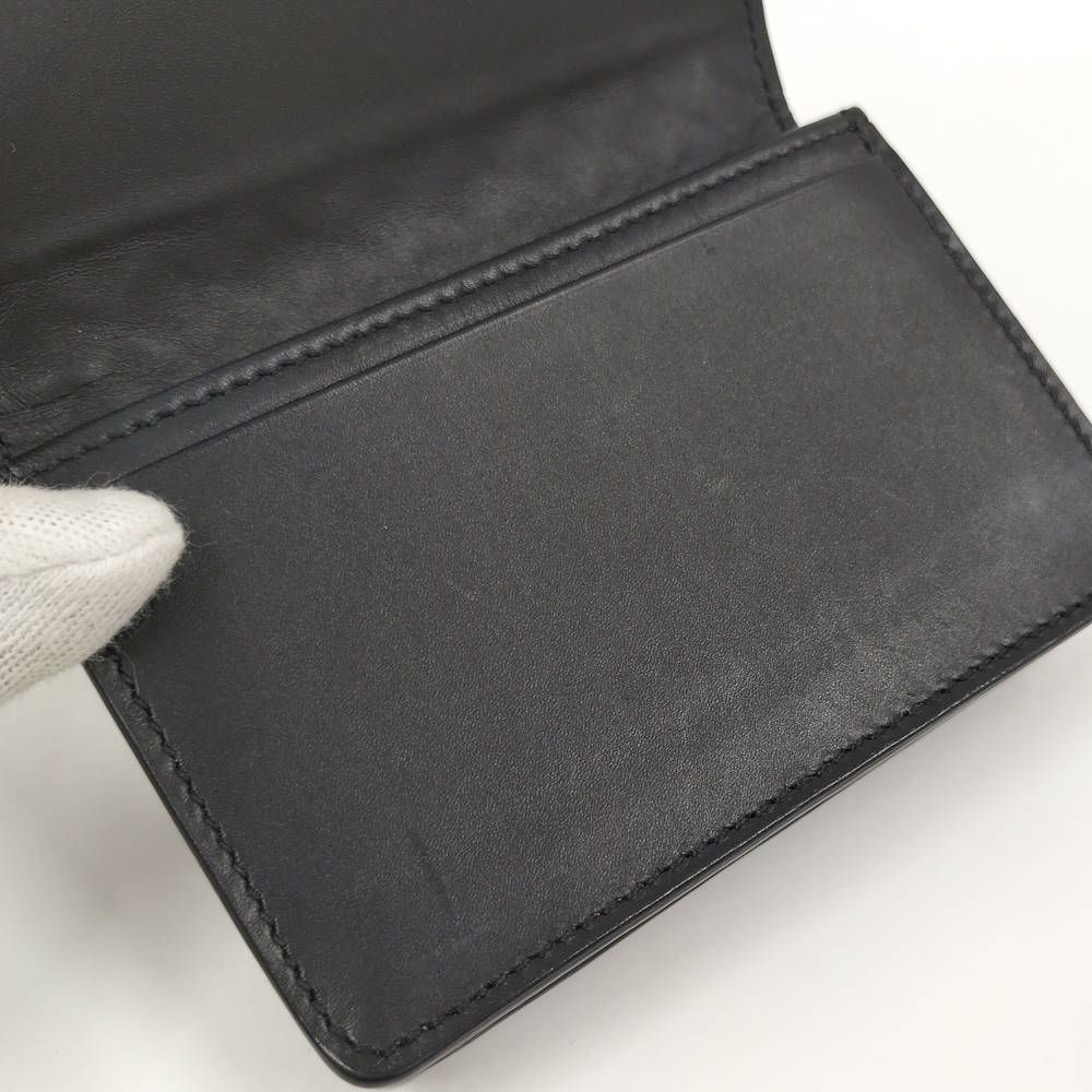 Bottega Veneta Card Case Intrecciato Leather Black — view 7